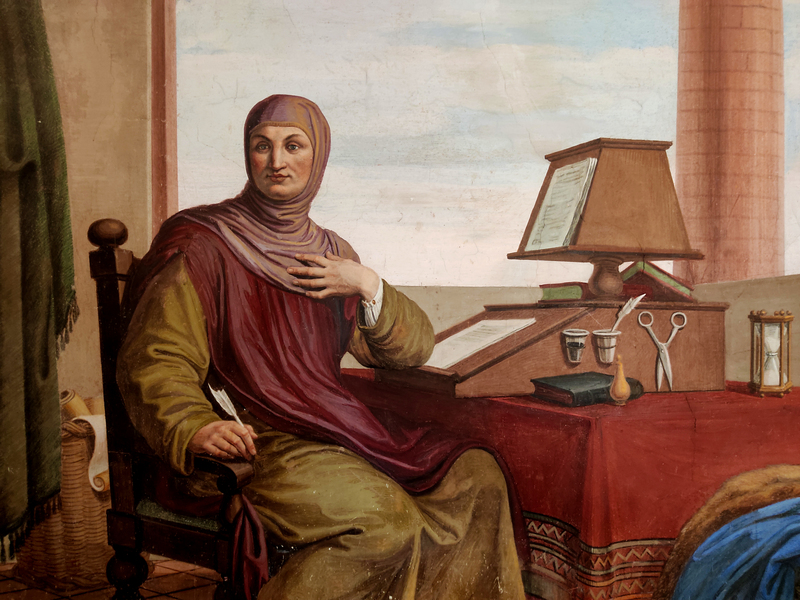 Ritratto ottocentesco di Giovanni Boccaccio conservato presso il Museo di Casa Boccaccio a Certaldo