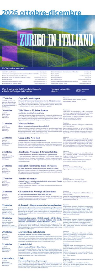 Volantino Zurigo in italiano, pagina 1